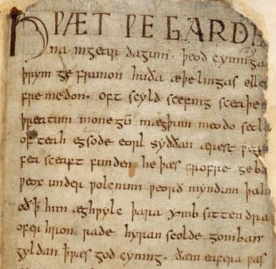 Excerpt from an Anglo-Saxon manuscript